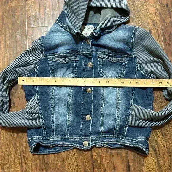 Wallflower Super soft hooded denim sweater jacket The Dreamer Fit. - Picture 5 of 8